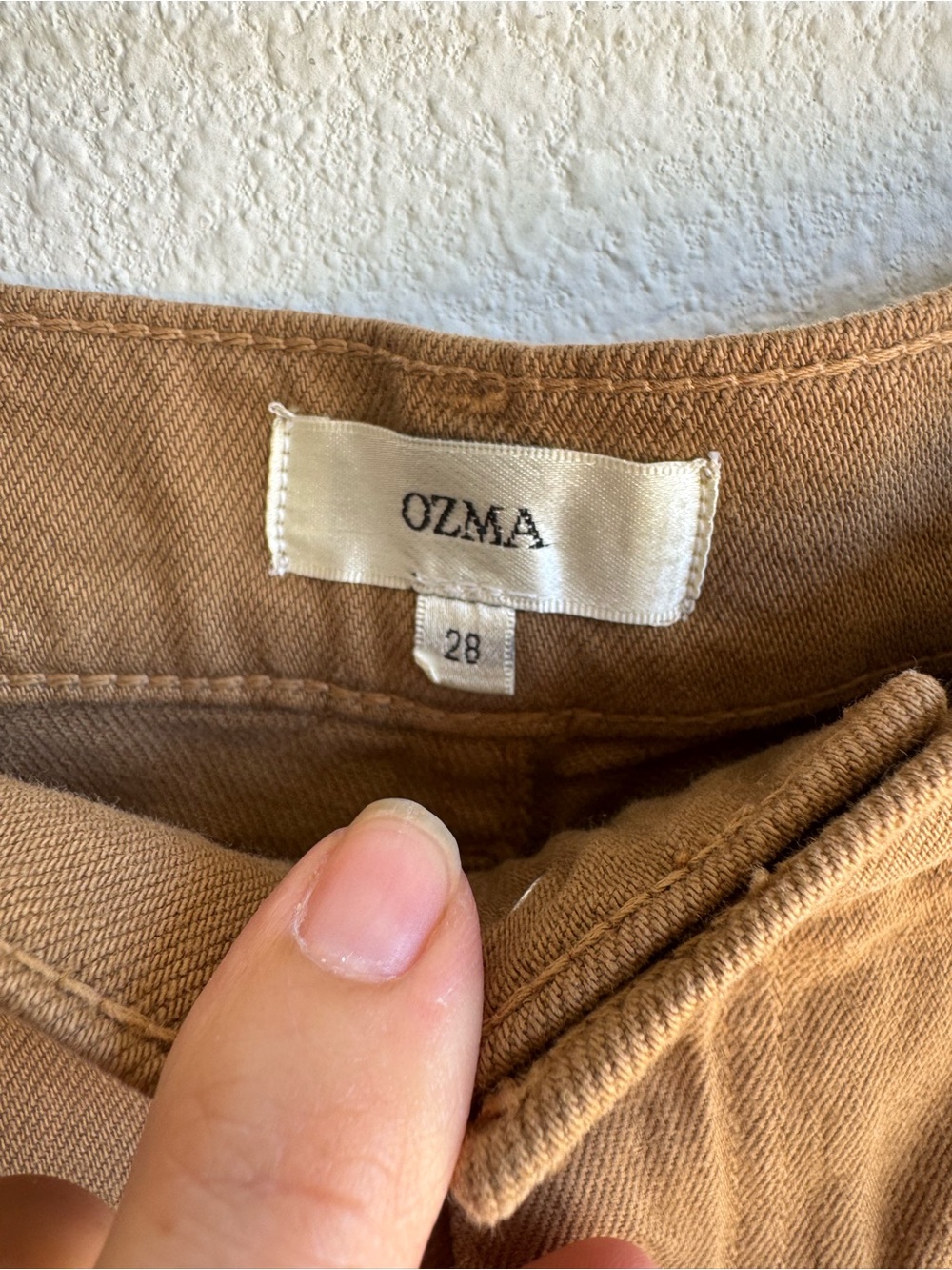 OZMA Cara high rise Straight Jean size 28 brown - Picture 3 of 5
